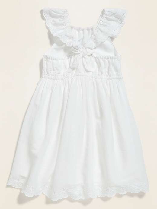 Fit & Flare Embroidered Bow-Back Dress for Toddler Girls | Old Navy