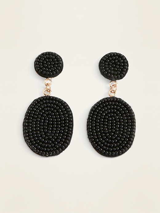 View large product image 1 of 1. Beaded Drop Earrings For Women