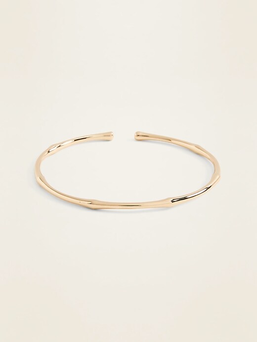 Old Navy Gold-Plated Bangle Bracelet for Women. 1