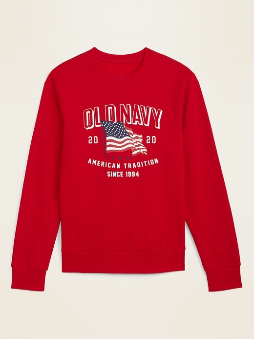 View large product image 1 of 1. 2020 U.S. Flag Graphic Gender-Neutral Sweatshirt and Women