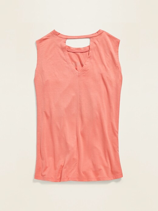 View large product image 2 of 2. Graphic Tie-Hem Tank for Girls