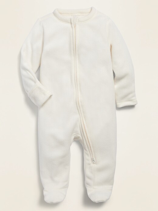 View large product image 1 of 1. Unisex Micro Fleece Sleep & Play One-Piece for Baby