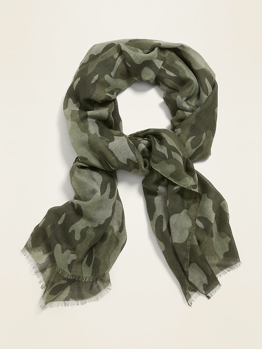 View large product image 1 of 1. Lightweight Gauze Scarf For Women