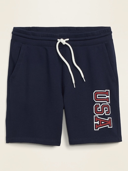 View large product image 1 of 1. USA Graphic Jogger Shorts - 7.5-inseam