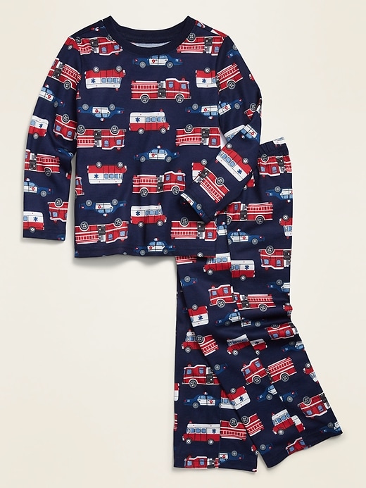 View large product image 1 of 1. Loose-Fit Graphic Pajama Set for Toddler Boys & Baby