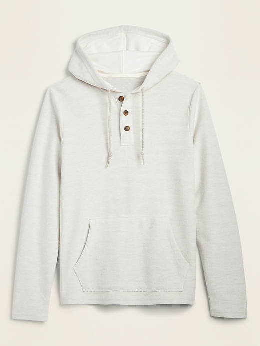 View large product image 2 of 2. Baja Henley Pullover Hoodie
