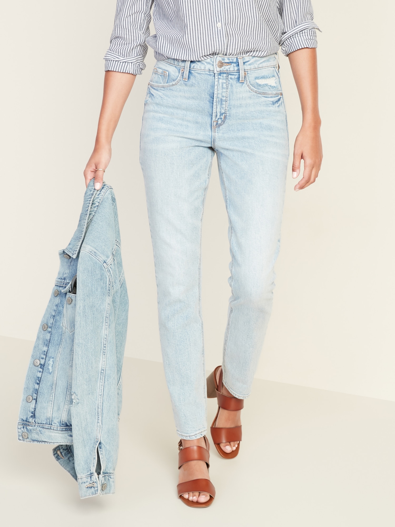 old navy high waisted straight leg jeans