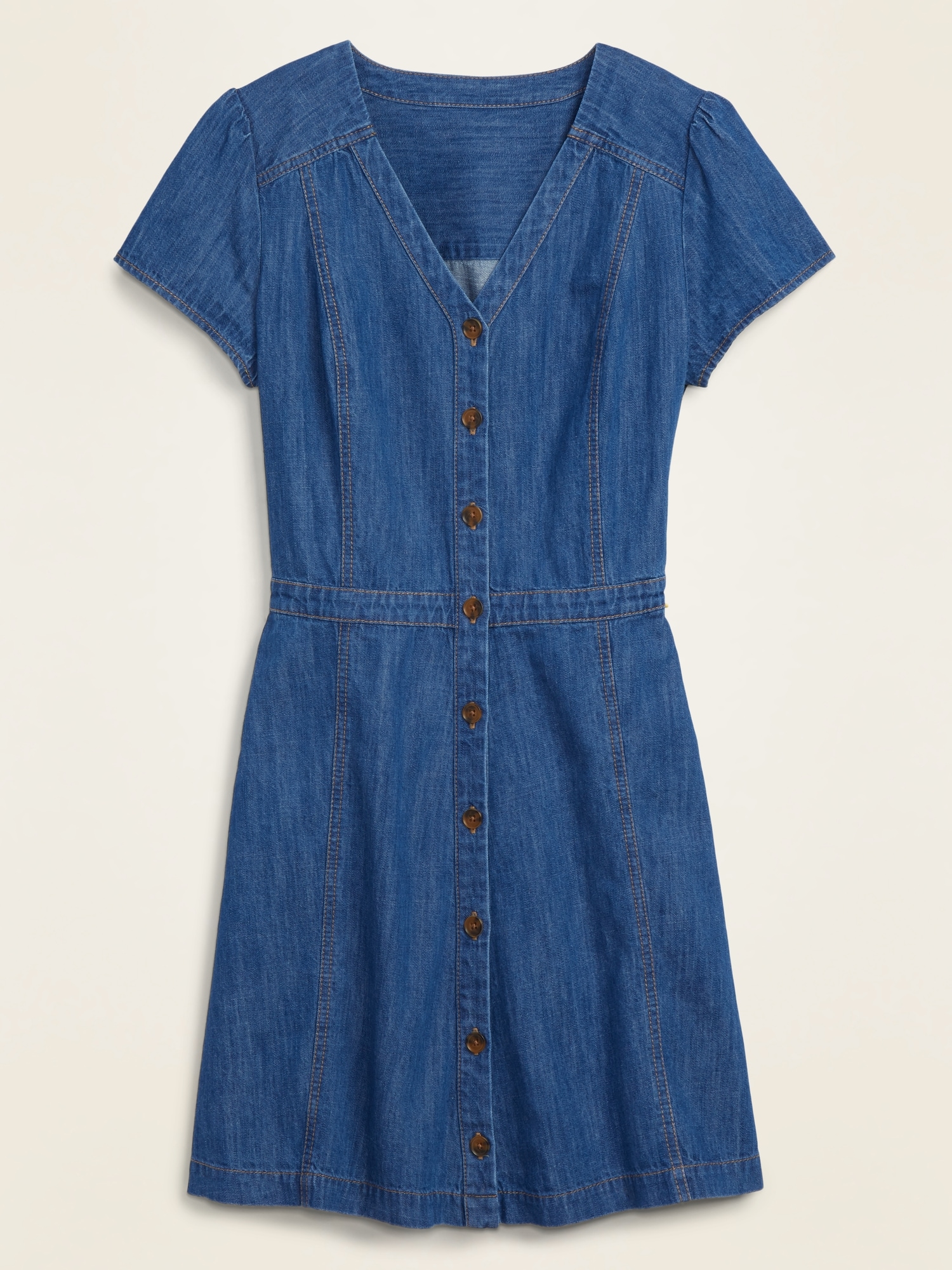 old navy button front dress