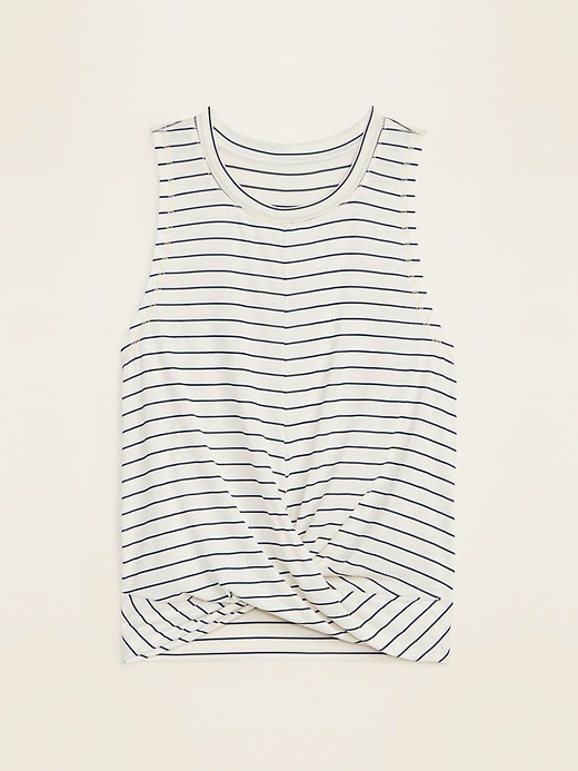 View large product image 1 of 1. Breathe ON Twist-Hem Cropped Tank Top