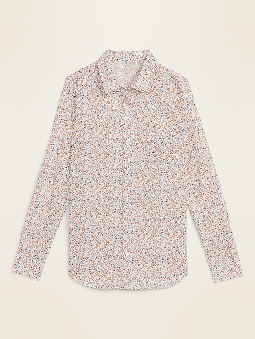 View large product image 1 of 1. Ditsy-Floral Print Classic Shirt for Women