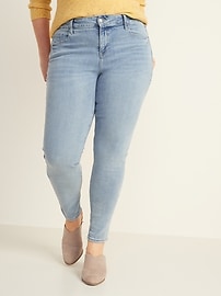 old navy mid rise super skinny jeans