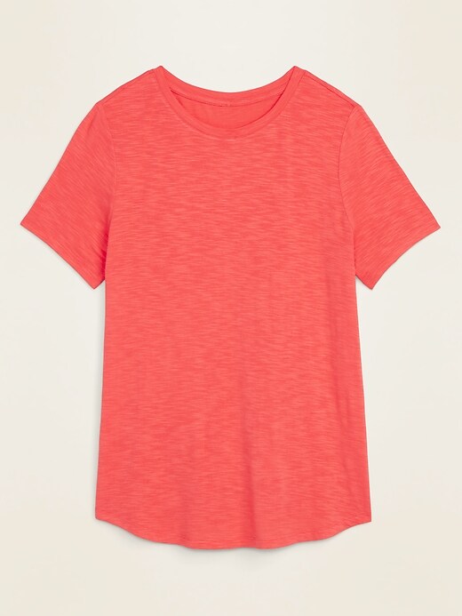 View large product image 1 of 1. Luxe Slub-Knit T-Shirt for Women