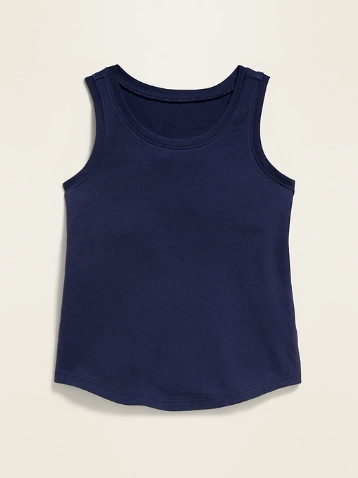 View large product image 1 of 1. Solid-Color Jersey Tank Top for Toddler Girls
