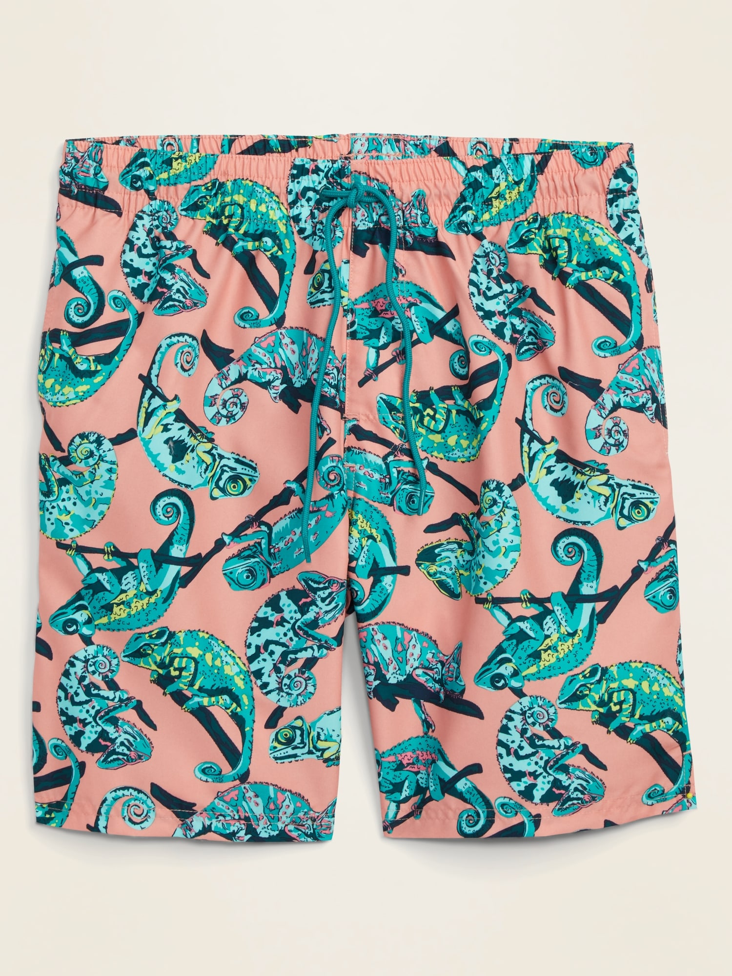 Printed Swim Trunks for Men -- 8-inch inseam