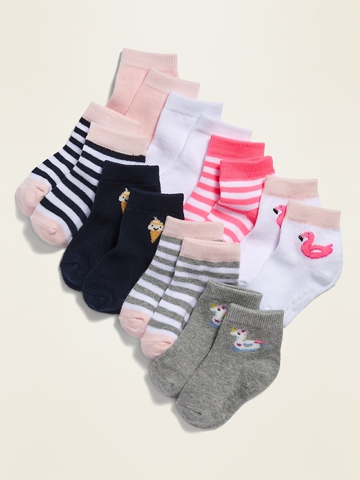 View large product image 1 of 1. Crew Socks 8-Pack for Toddler Girls & Baby