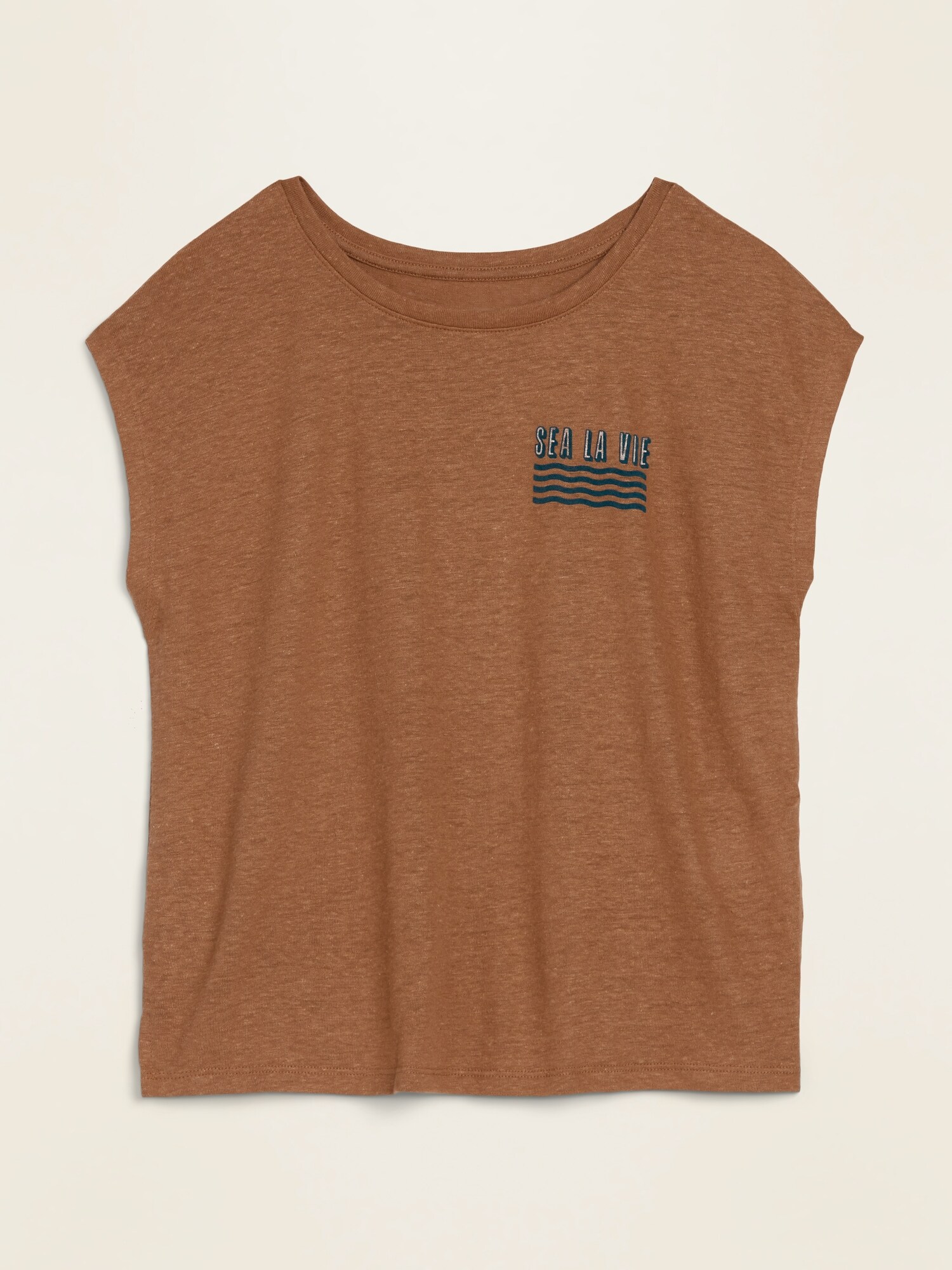 gap linen blend t shirt