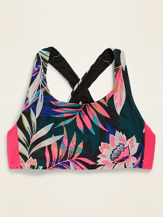 View large product image 1 of 1. Go-Dry Cross-Back Sports Bra for Girls