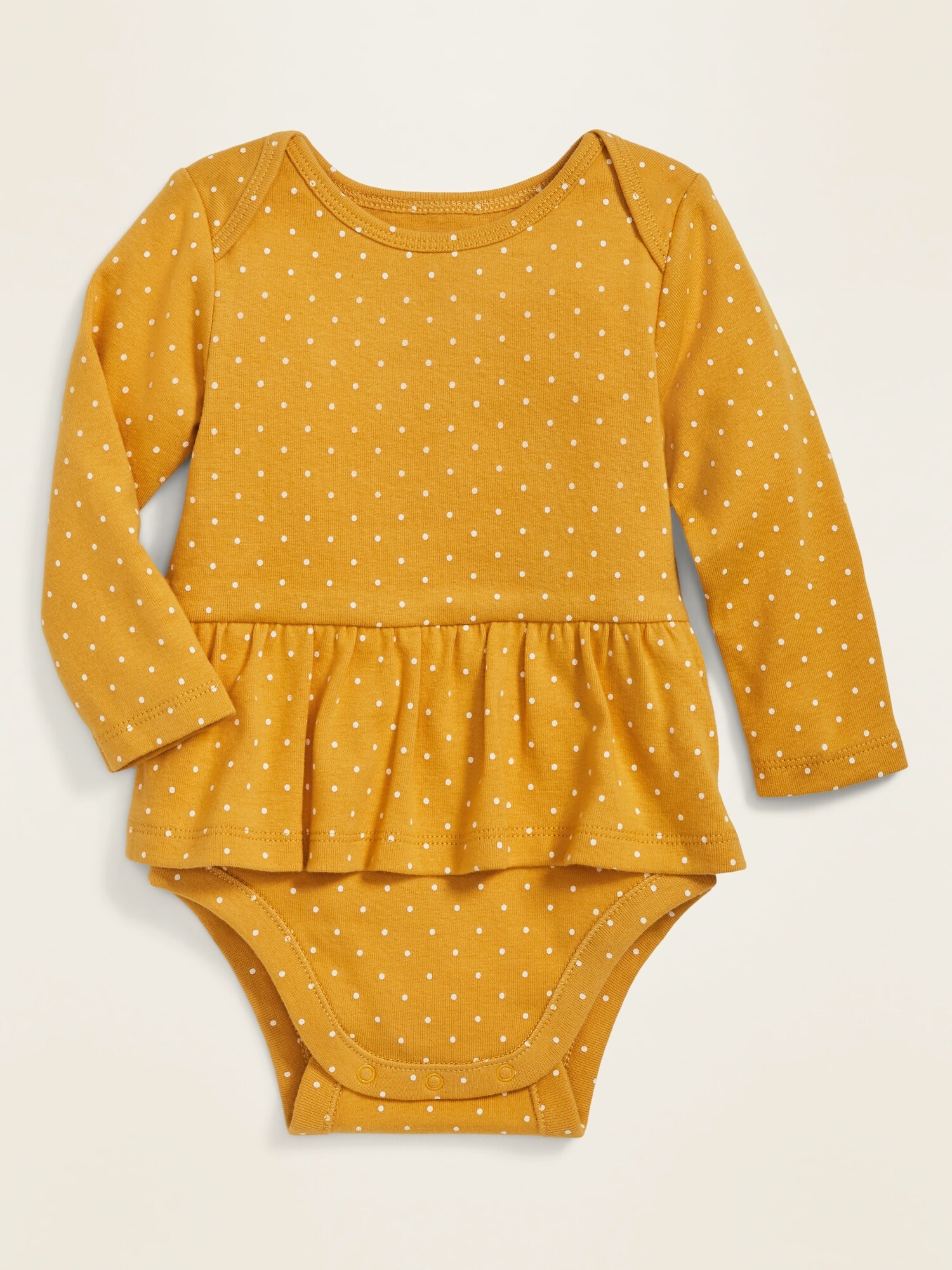 LongSleeve PeplumHem Bodysuit for Baby Old Navy