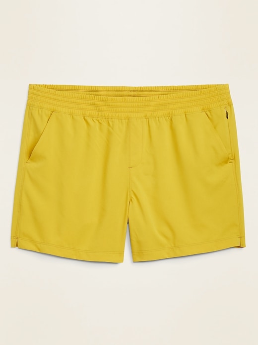 View large product image 1 of 1. High-Waisted StretchTech Plus-Size Shorts -- 5.5-inch inseam
