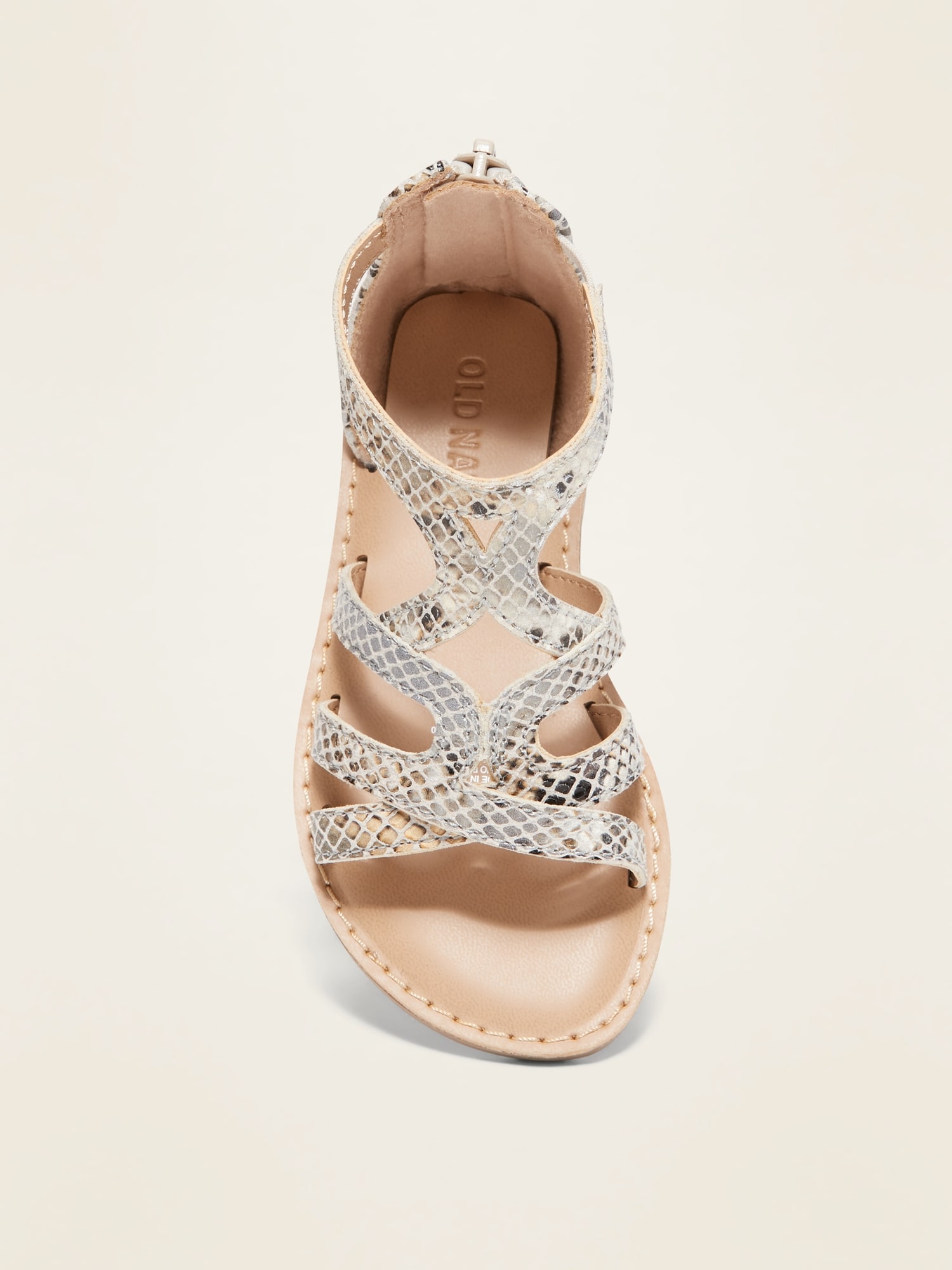 Faux discount snakeskin sandals