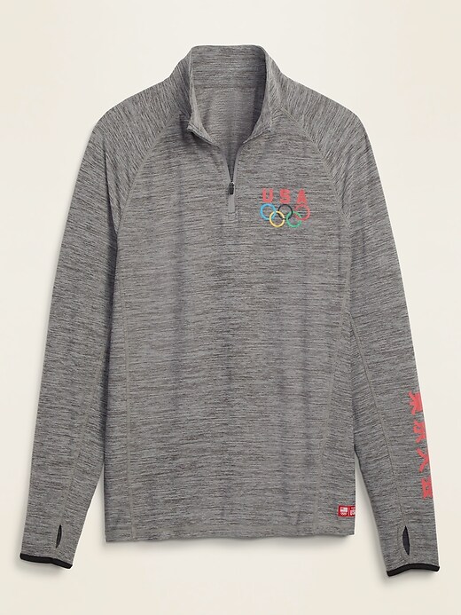 View large product image 1 of 1. Breathe ON Team USA 1/4-Zip Performance Top for Men