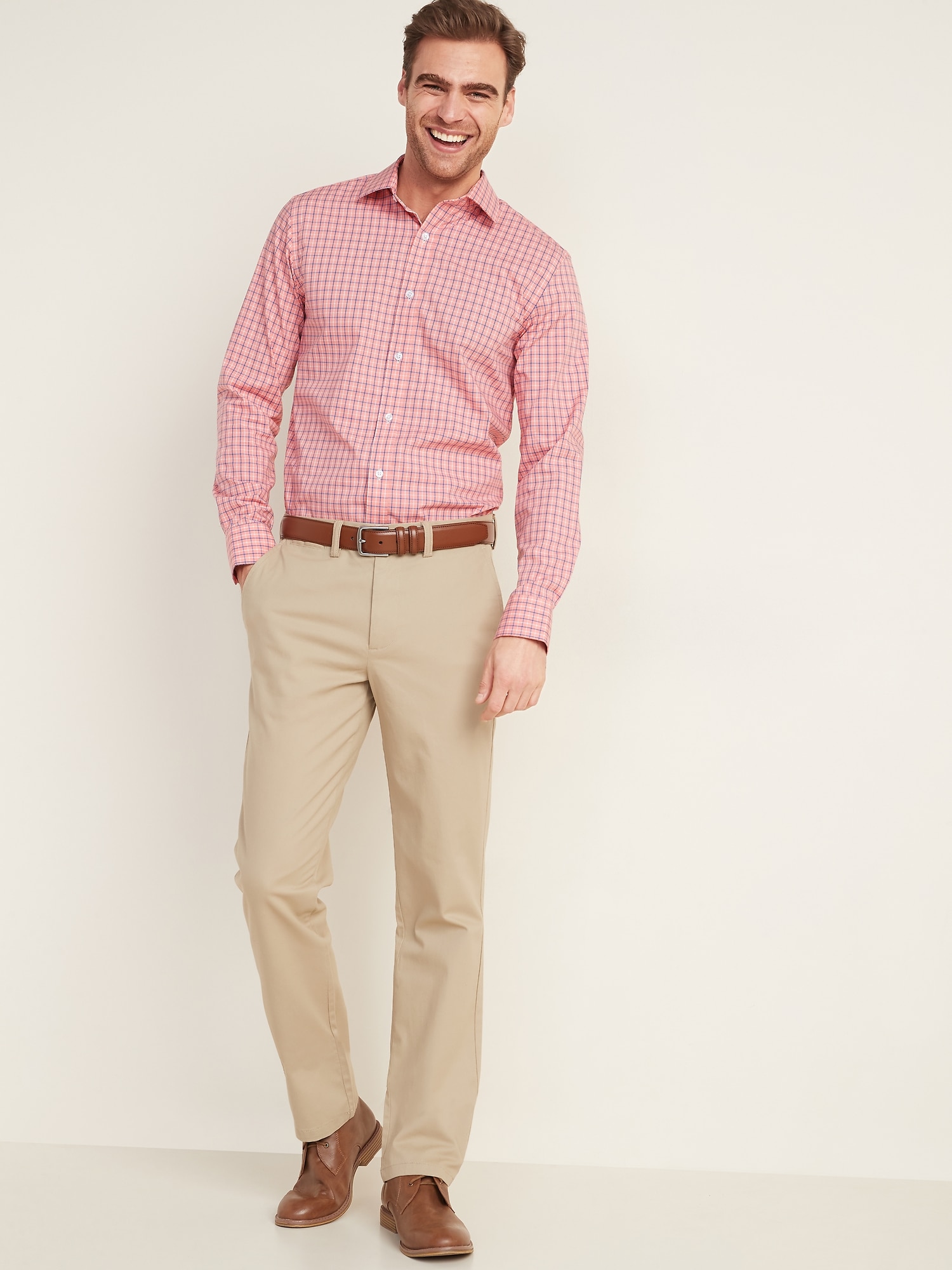 old navy signature non iron slim