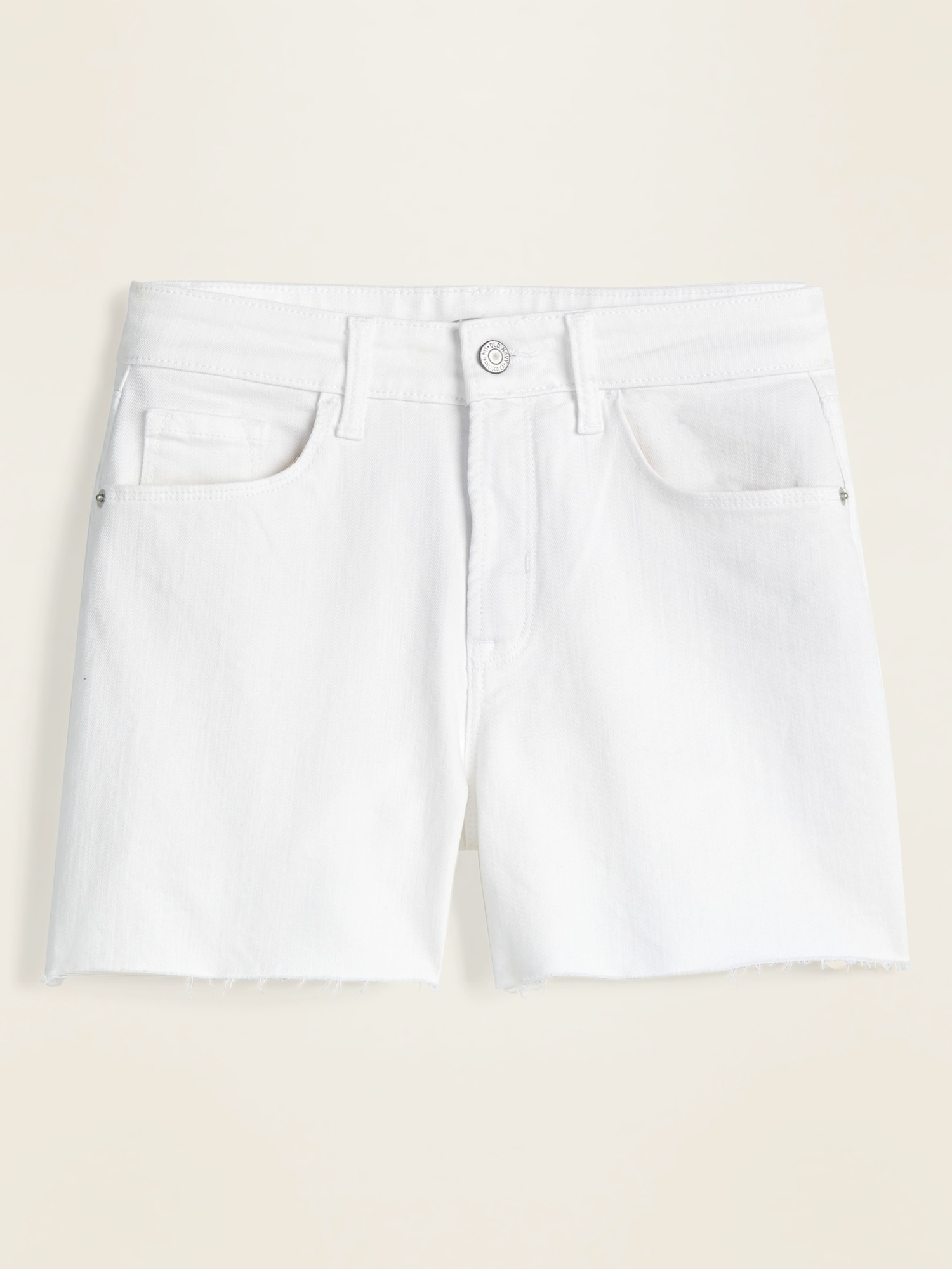 old navy white jean shorts