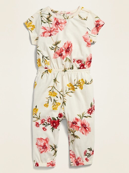 Printed ShortSleeve Jersey Jumpsuit for Baby Old Navy