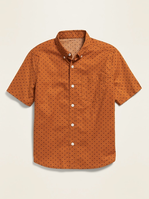 View large product image 1 of 1. Printed Built-In Flex Short-Sleeve Shirt For Boys