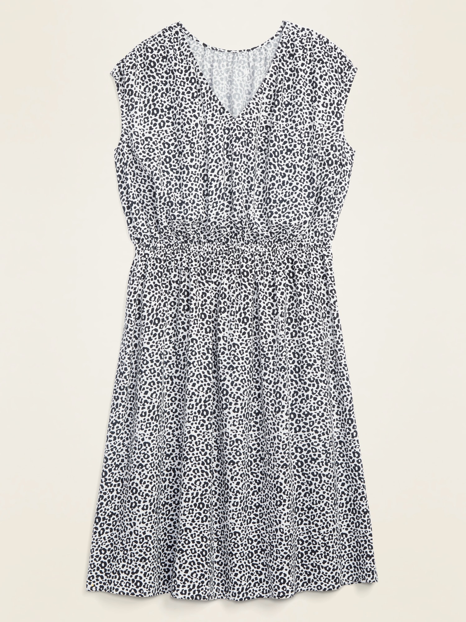 Waist-Defined Sleeveless Plus-Size Dress | Old Navy