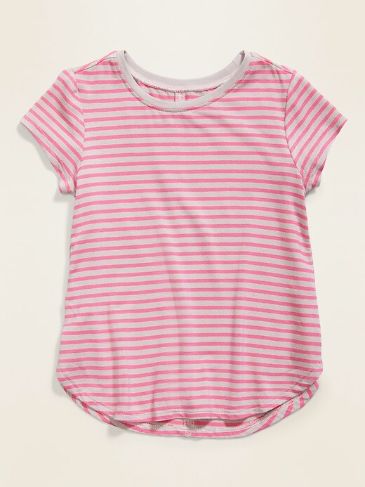 View large product image 1 of 1. Printed Tulip-Hem Tunic Tee for Toddler Girls