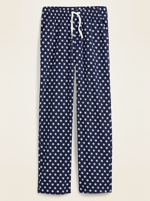 View large product image 1 of 2. Patterned Poplin Pajama Pants