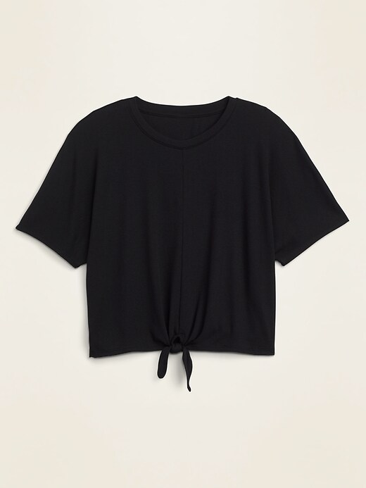 UltraLite Rib-Knit Tie-Hem Performance Top | Old Navy