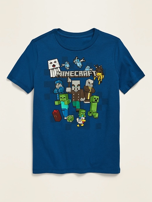 View large product image 1 of 1. Gender-Neutral Minecraft&#153 Graphic Tee For Kids