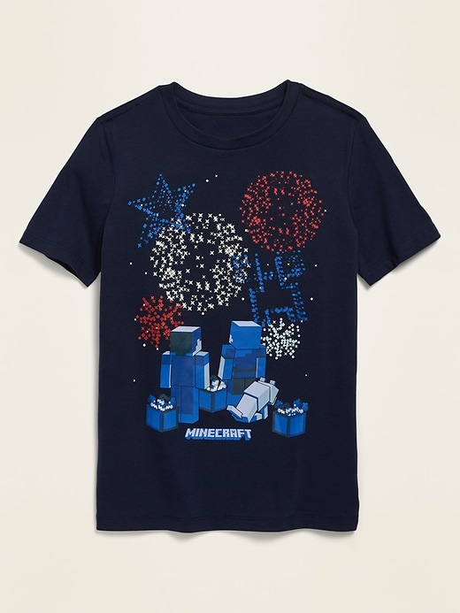View large product image 1 of 1. Minecraft&#153 Americana Graphic Tee For Boys