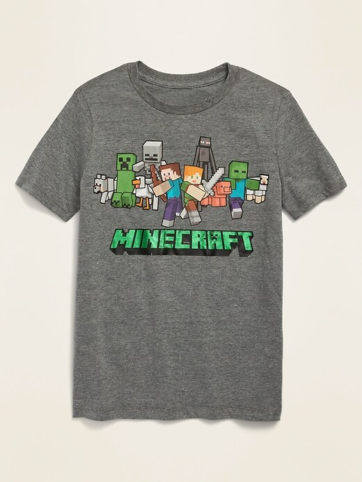 View large product image 1 of 1. Gender-Neutral Minecraft&#153 Graphic Tee For Kids