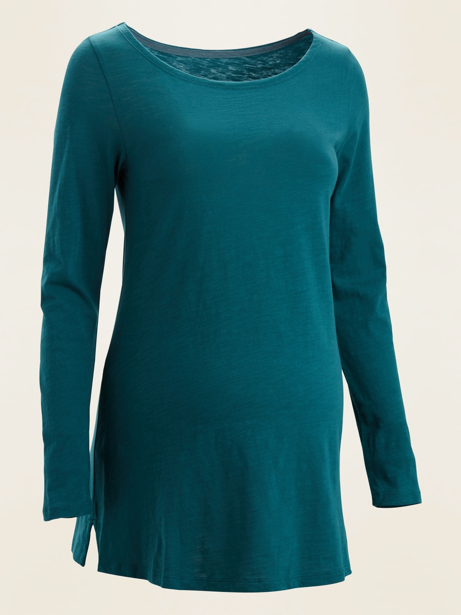 Maternity SlubKnit LongSleeve BoatNeck Tee Old Navy