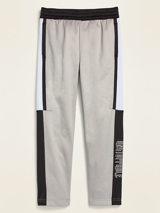 View large product image 1 of 1. Techie Fleece Graphic Tapered Sweatpants For Boys