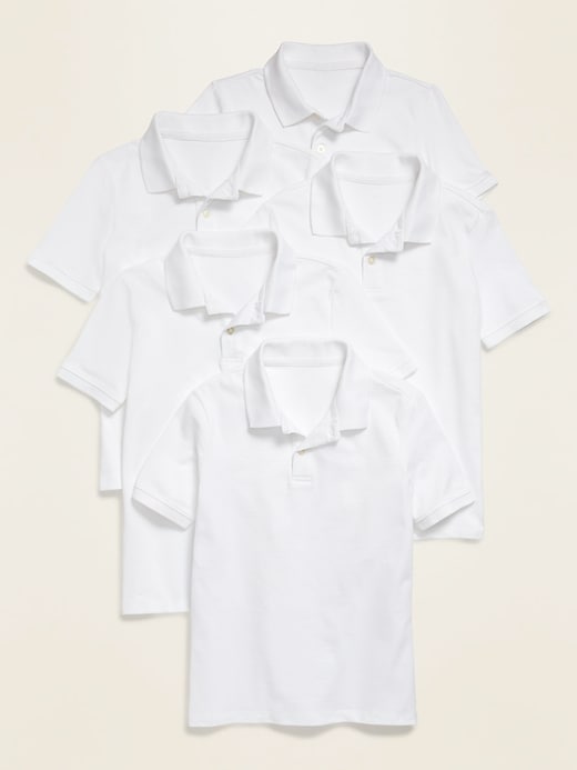 View large product image 1 of 1. School Uniform Polo Shirt 5-Pack for Boys
