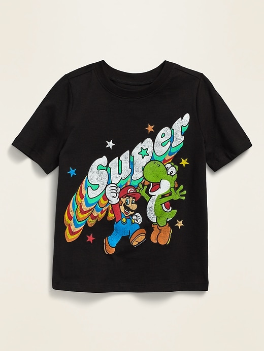 View large product image 1 of 1. Super Mario&#153 "Super" Graphic Unisex Tee for Toddler
