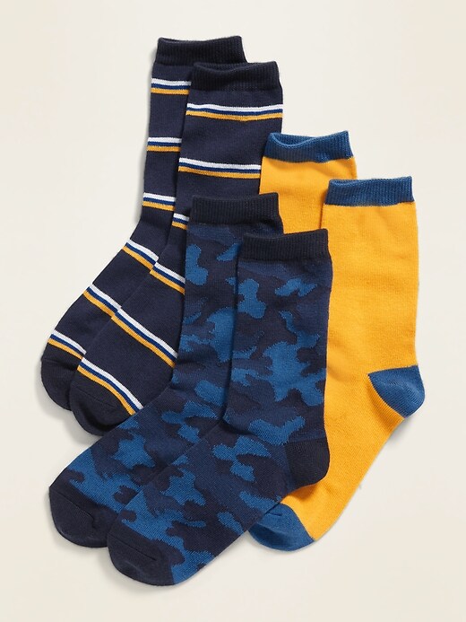 View large product image 1 of 1. Crew Socks 3-Pack For Boys