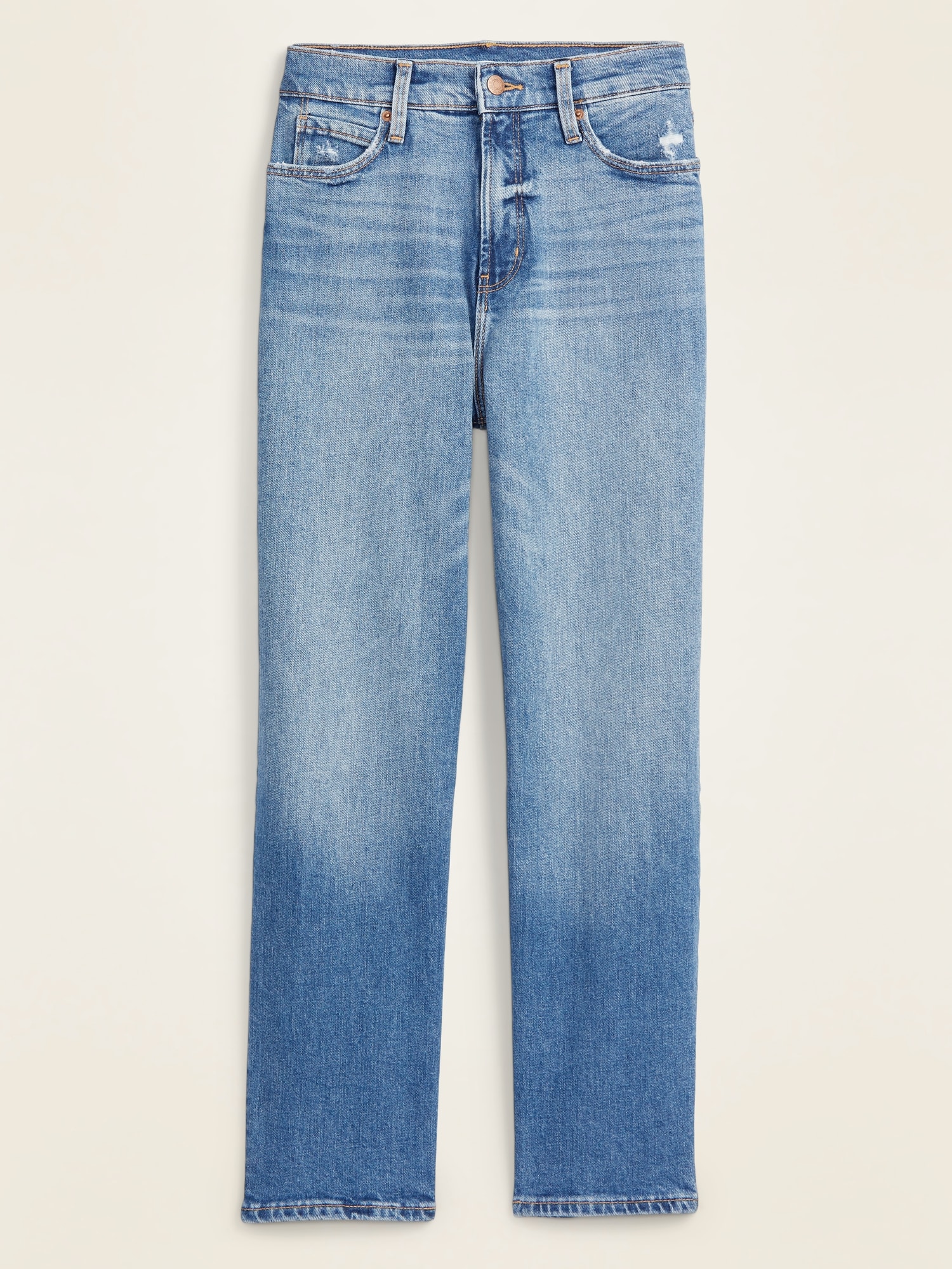 high waisted jeans with belt loops
