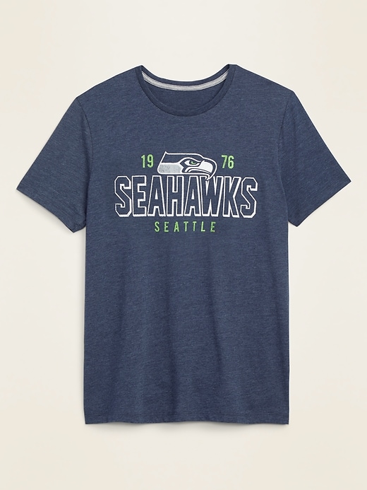 NFL Team Apparel Seattle Seahawks Blue Graphic T-Shirt