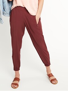 mid rise jogger pants