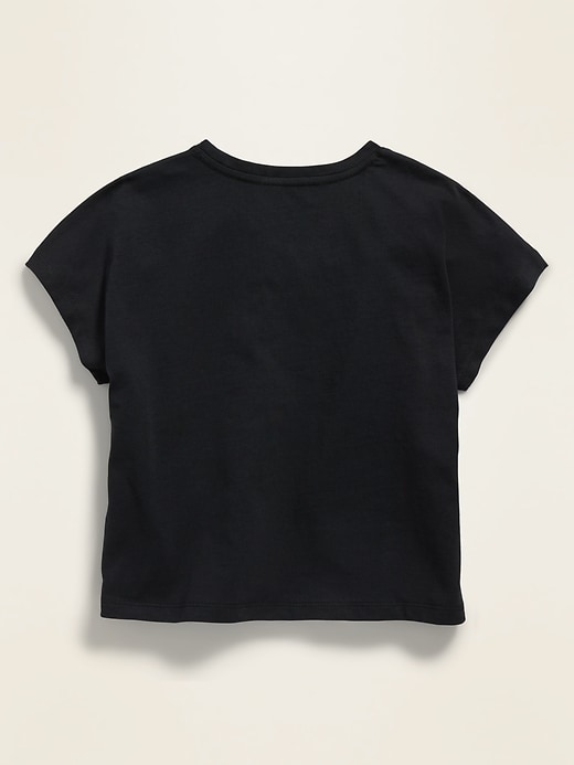 View large product image 2 of 2. POPSUGAR x Old Navy Graphic Dolman-Sleeve Cropped Tee