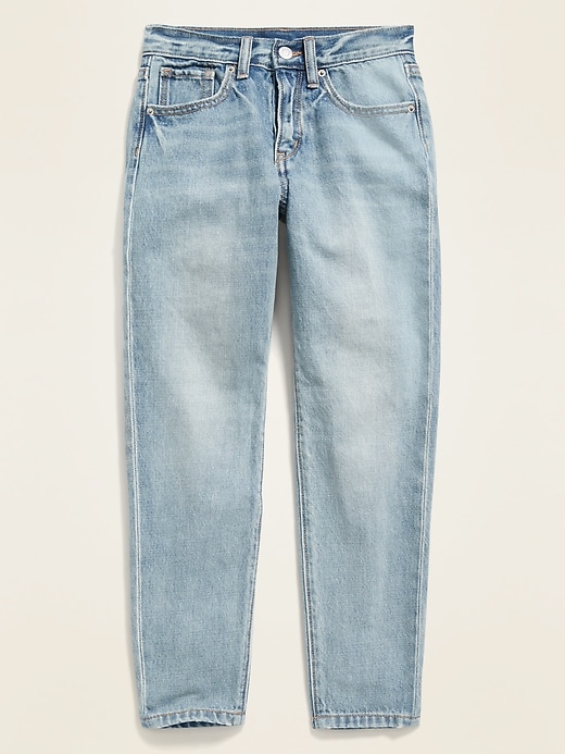 View large product image 1 of 1. POPSUGAR x Old Navy High-Waisted O.G. Slim Straight Light-Wash Jeans
