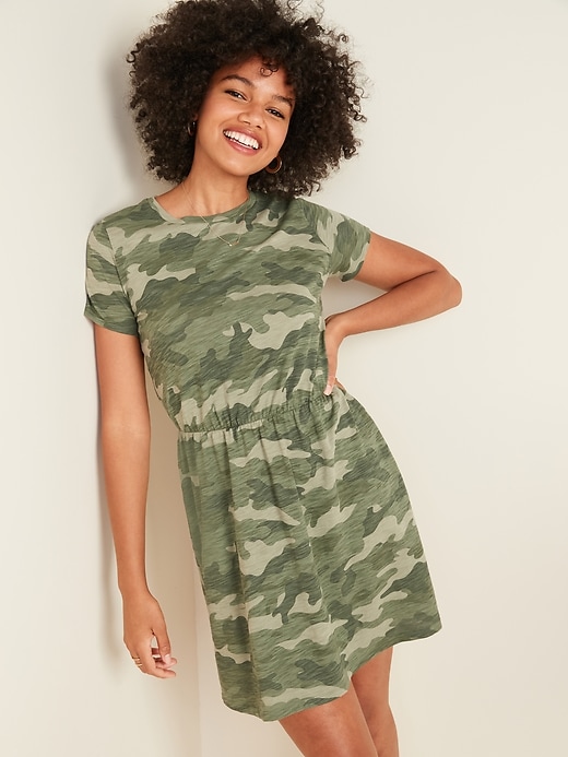 Waist-Defined Slub-Knit T-Shirt Dress | Old Navy Waist-Defined Slub-Knit T-Shirt Dress | Old Navy
