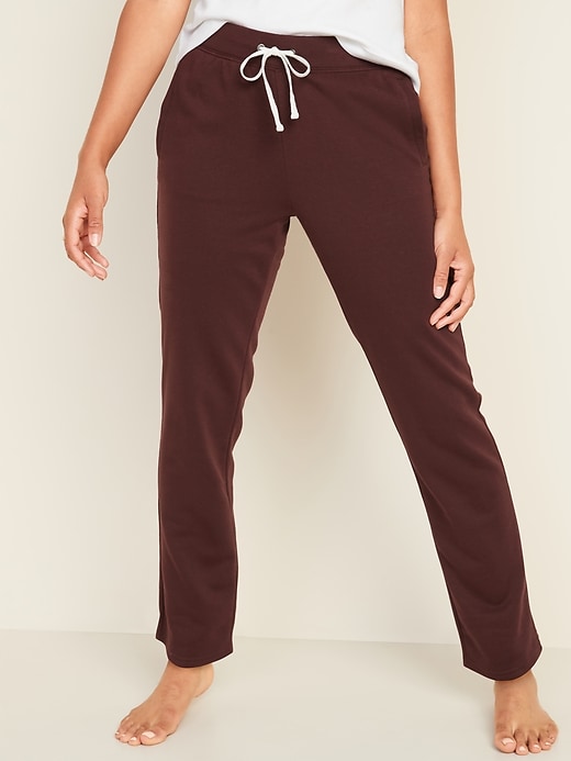 View large product image 1 of 3. French Terry Straight-Leg Sweatpants for Women