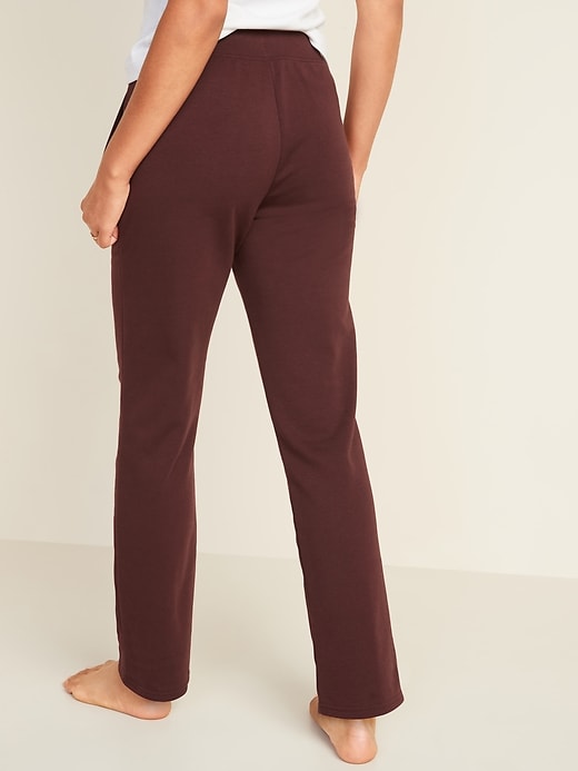 View large product image 2 of 3. French Terry Straight-Leg Sweatpants for Women