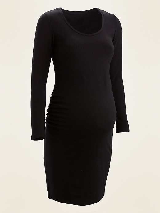 View large product image 1 of 1. Maternity Jersey-Knit Bodycon Dress